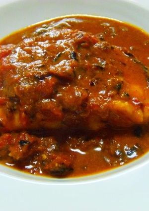 メロカマ（銀むつのカマ）のカレー煮込み-レシピのメイン写真