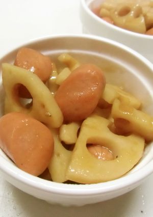 焼き肉のタレ✿ウインナーれんこん-レシピのメイン写真