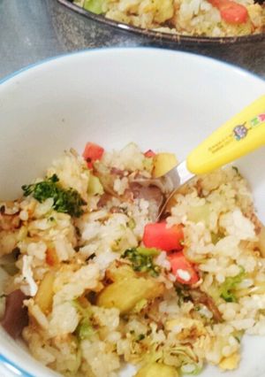 【幼児食】カレーチャーハン-レシピのメイン写真