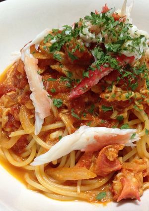 贅沢なカニたっぷりトマトクリームパスタ☆-レシピのメイン写真