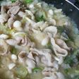 たっぷりネギと豚バラのみぞれ鍋