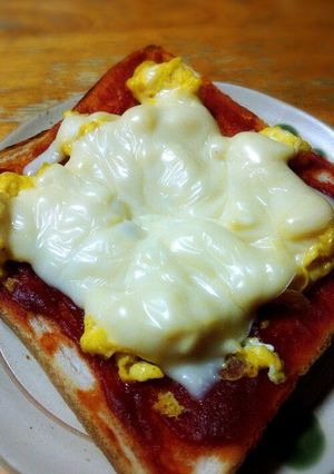 ピザ風スクランブルトースト♪-レシピのメイン写真
