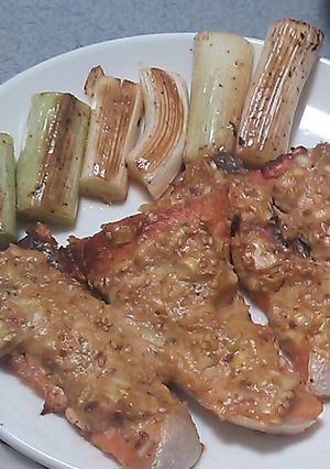 濃厚☆鮭のネギ味噌マヨ焼き-レシピのメイン写真