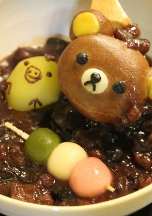 リラックマ ぜんざい-レシピのメイン写真