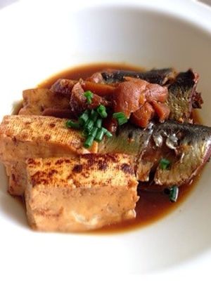 真鰯と焼き豆腐の梅肉煮-レシピのメイン写真