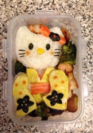 キャラ弁キティHello kitty海外-レシピのメイン写真