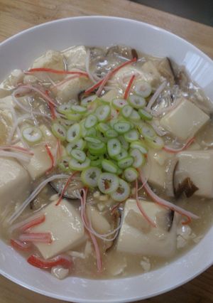 節約♡豆腐&カニカマ&干し椎茸♬おつまみ-レシピのメイン写真
