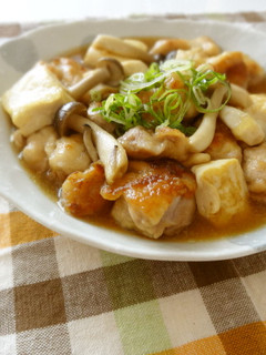 鶏ももとお豆腐の生姜あんかけ煮-レシピのメイン写真