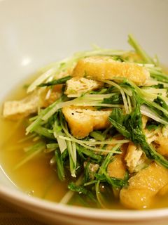 ◆ 水菜とお揚げの炊いたん ◆-レシピのメイン写真