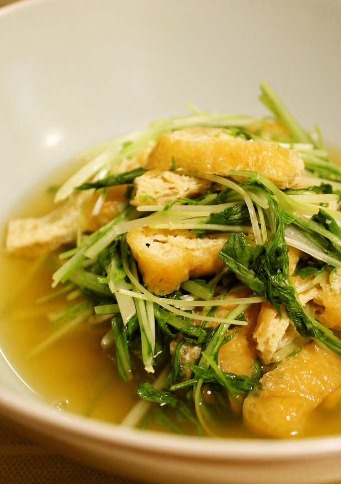 ◆ 水菜とお揚げの炊いたん ◆-レシピのメイン写真