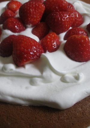 フライパンでショートケーキ-レシピのメイン写真