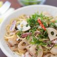 イカと蓮根のアンチョビパスタ