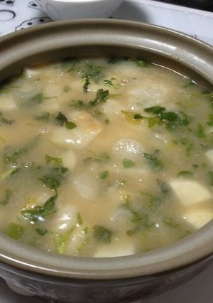 ウチの七草がゆ〜味噌味〜-レシピのメイン写真