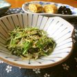 *減塩*水菜とじゃこのサッと炒め*