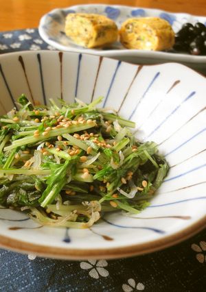 ＊減塩*水菜とじゃこのサッと炒め＊-レシピのメイン写真