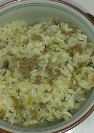 チンゲン菜の中華風炊き込み飯-レシピのメイン写真