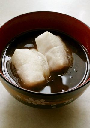 鏡開きに！黒豆と栗きんとんのお汁粉-レシピのメイン写真