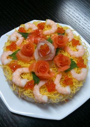 誕生日に☆お寿司のケーキ-レシピのメイン写真