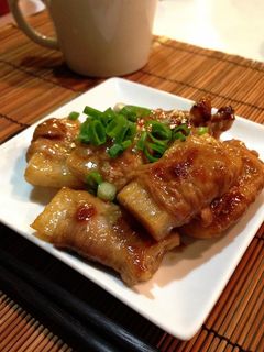 甘辛い♪肉巻き長芋の照り焼き-レシピのメイン写真