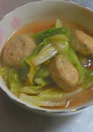 白菜と肉団子のオイスターソース煮-レシピのメイン写真