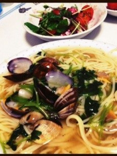 アサリの和風餡掛けパスタ-レシピのメイン写真