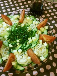 そうめんサラダ*わさびドレッシングで♡-レシピのメイン写真