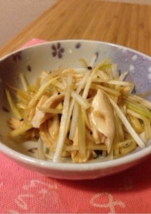 ささみと長ネギのごま油和え-レシピのメイン写真