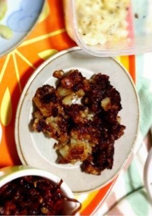 レンコンだけバーグ(黒酢)-レシピのメイン写真