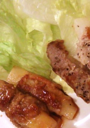 ♥彼ご飯♡長芋の豚肉巻き-レシピのメイン写真