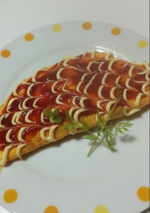 玉ねぎとベーコンとチーズのオムレツ-レシピのメイン写真