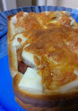 余ったお餅で！SPAM餅チーズトースト-レシピのメイン写真