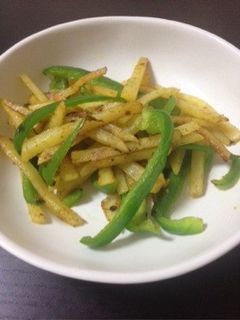 じゃがいも&ピーマンのカレー炒め-レシピのメイン写真