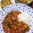 鯖缶と大豆のカレー