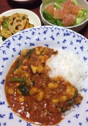 鯖缶と大豆のカレー-レシピのメイン写真