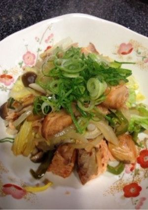 鮭と白菜のポン酢炒め♪-レシピのメイン写真