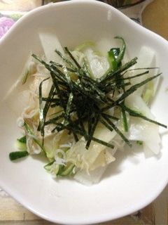 じゃこ&大根&キュウリのお手軽サラダ♪-レシピのメイン写真