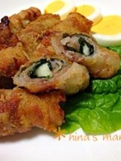 豚肉のチーズしそ巻き♡-レシピのメイン写真