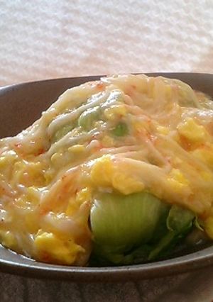 レタス包みシュウマイのカニ玉あんかけ-レシピのメイン写真