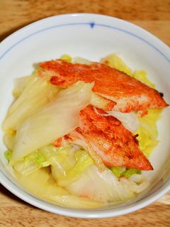 白菜とカニカマ☆簡単ポン酢ソテー☆-レシピのメイン写真