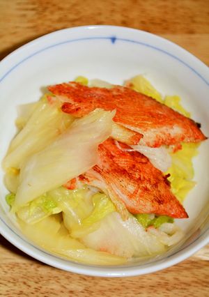 白菜とカニカマ☆簡単ポン酢ソテー☆-レシピのメイン写真