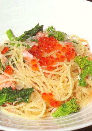 鮭とイクラのパスタ-レシピのメイン写真