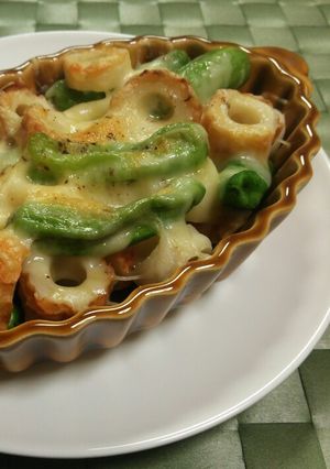 ちくわとしし唐のチーズ焼き-レシピのメイン写真