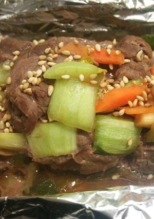 牛肉とチンゲン菜の甘辛醤油焼き-レシピのメイン写真