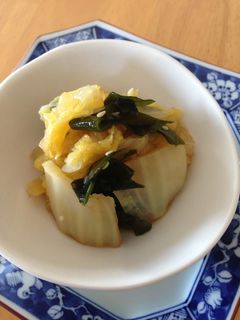 白菜とワカメのお浸し-レシピのメイン写真