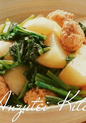 かぶとつくねの煮物-レシピのメイン写真