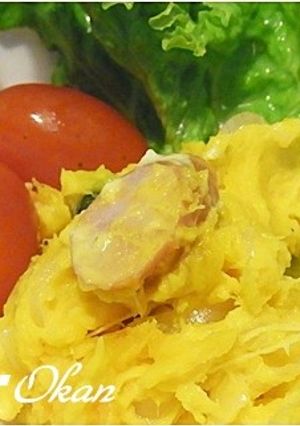 カボチャとソーセージのサラダ-レシピのメイン写真