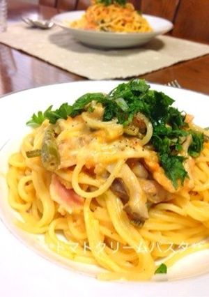 ✤たっぷりトマトクリームパスタ-レシピのメイン写真