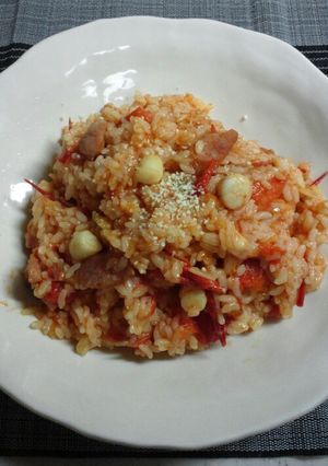トマト嫌いのためのトマトチャーハン-レシピのメイン写真