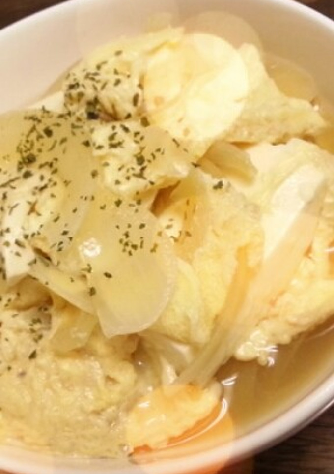 ☆簡単&ヘルシー☆ お豆腐の卵とじ-レシピのメイン写真