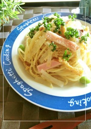 大根とハムの海苔塩麹ぱすた。 -レシピのメイン写真